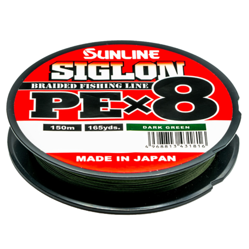 Sunline Siglon PEx8 150m #1.5 / 25Lb / 11,3kg Dark Green